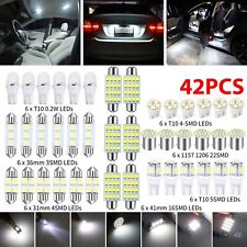42pack Led Interior Lights Bulbs Kit Car Trunk Dome License Plate Lamps 6000k Us