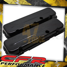 For 1965-95 Chevy Big Block 396-427-454-502 Short Steel Valve Covers - Black