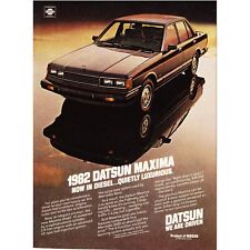 Datsun Maxima Now In Diesel 1980s Original Magazine Advertisement