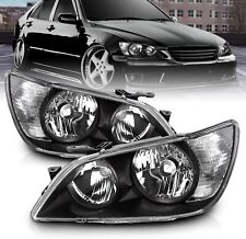 2001-2005 Factory Black Oe Headlight Assembly Pair For Lexus Is300 Leftright
