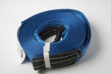 Tow Strap 20ft 2 Blue 14000lbs 6.5t Winch Sling Recovery 2x20 Mud Snow Suv Utv