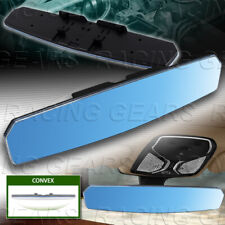 Universal Blue W-power 400mm Wide Convex Tint Interior Clip On Rear View Mirror