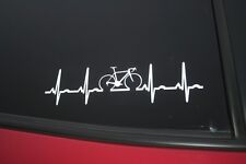 Road Bike Heartbeat Die-cut Car Window Sticker Buy 2 Get 1 Free