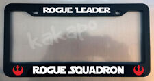 Rogue Leader Rogue Squadron Star Wars Glossy Black License Plate Frame