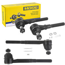 Moog Front Inner And Outer Tie Rod Ends For Ford F-150 F-250 Expedition 2wd Rwd