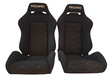 Pair Of Used Jdm Recaro Sr3 Confetti Bucket Sport Seats Racing Porche Honda Auto