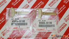 Toyota Metal Non-transponder Blank Key Set Of 2 Genuine Oem  90999-00186