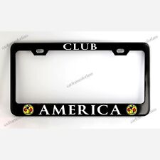 Club America Black License Plate Frame Custom Made Of Powder Coated Metal