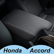 Car Center Console Lid Armrest Cover Pu Leather Pad For Honda Accord 2013-2017