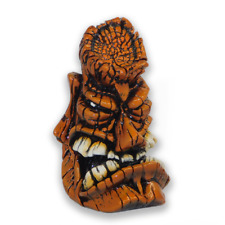 Terror Tiki - Metallic Pumpkin Orange - Vanchase Custom Handpainted Shift Knob