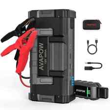 Avapow 6000a 24000mah Car Battery Jump Starter 12v Dual Usb Quick Charge And Dc