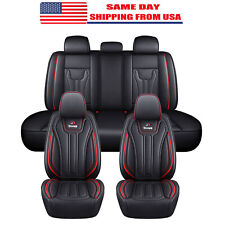 Leather Car Seat Cover Full Set Of Cushion Front Rear Protective Cover Universal