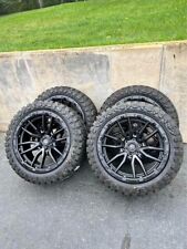 22x10 Fuel Rebel D679 Matte Black Wheels Rims Mt Tires Chevy Gmc Toyota 6x139.7