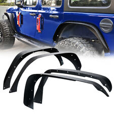 4x Steel Front Rear Tube Fenders No Drilling Fits For Jeep Wrangler Jl 2018