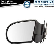 Black Textured Manual Side View Mirror Driver Side Left Lh For Blazer S10 Jimmy