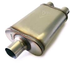 Two Chamber Performance Street Muffler 3 Inlet 2.5 Dual Outlet Colt