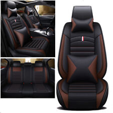 For Chevy Silverado 1500 2500hd 3500hd Leather Car Seat Covers 5-seats Full Set