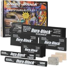 Af44a 6 Piece Sanding Block Set. Kit Car Auto Body Work Sander Black Dura Block