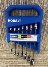 Kobalt Reverse Ratcheting Combination 7pc Wrench Set Sae 2884738