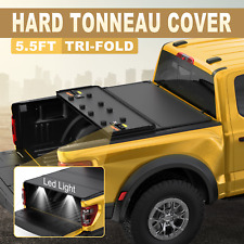 1x 5.5ft Hard Solid Truck Bed Tonneau Cover For 2014-2024 Toyota Tundra Tri-fold