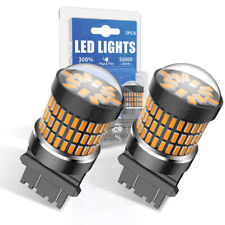 2pcs 3157 3156 Amber Canbus Led Turn Signal Parking Light Bulbs Error Free