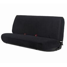Front Solid Bench Seat Cover Universal Fits Full Size Pickup Trucks Black