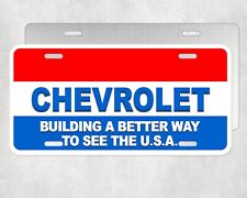 Chevrolet Building A Better Way To See The Usa Classic Chevy License Plate Tag