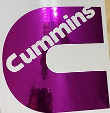 Cummins Purple Chrome Decal Sticker 4x4