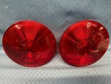 Nos - Set Of 2 - Yankee Thin-a Red Tail Light Lens 4-14 Classic Truck Flatbed
