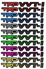 Trd Vvti With Background Color Vinyl Sticker Decal- Set Of 2