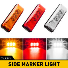 4x Amber Led Side Marker Lights Rv Truck Trailer Clearance Light Waterproof Eoa