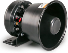 200w Pa Siren Horn Speaker 8 Ohms 125-135 Db Waterproof Black Outdoor Vehicles