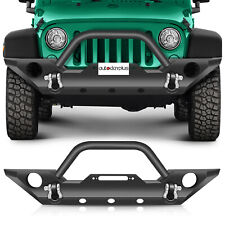 For Jeep Wrangler Jk 2007-2018 Textured Front Bumper Protector Guard Textured