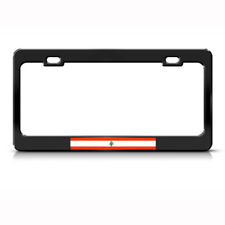 Lebanese Flag Lebanon Steel Metal License Plate Frame Car Auto Tag Holder
