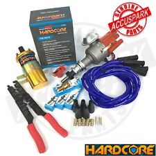 Ford Pinto Electronic Distributor Pack New Hardcore Coil Iridium Spark Plugs