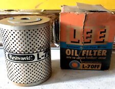 Vintage Lee Oil Filter L-70ff Woriginal Box With The Antacid Feridium Anode Nos
