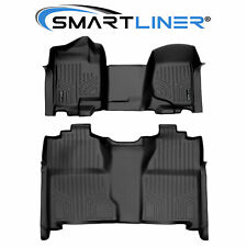 Smartliner Custom Fit Floor Mats 2 Row Liner For 2007-2013 Silveradosierra 1500