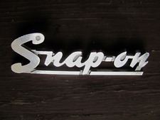 Snap-on Metal Tool Box Badge Logo Emblem - Chrome Kn-100 Vintage