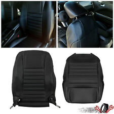 Driver Bottomtop Seat Cover Black Synthetic Leather For Ford Mustang 2005 2006