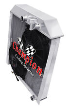 Wr Champion 4 Row Radiator W 2 10 Fans For 1947 - 1954 Gmc Truck L6 Engine