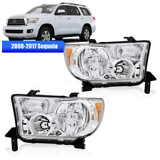 Headlights For 2007-2013 Toyota Tundra 2008-2017 Sequoia Clear Lens Right Left