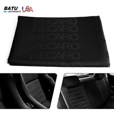 1m1.6m Black Diy Recaro Fabric Cloth For Car Seat Panel Armrest Decoration Etc.