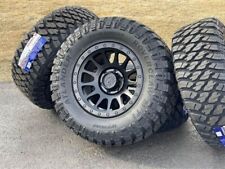 17x9 Lock Offroad Black Wheels Rims 33 Mt Tires Jeep Wrangler Durango Gladiator