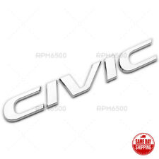 For 16-21 Honda Civic Rear Trunk Lid Chrome Letter Logo Badge Emblem Sport
