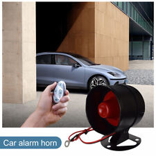 12v Car Security System Horn Siren Alarm Remote Control Anti-theft One-way Horn