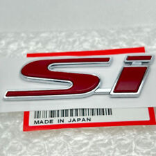 For Honda Civic 2002-2015 Rear Trunk Si Logo Emblem Badge Red Oem Genuine Jdm