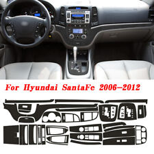 For Hyundai Santa Fe 2006-2012 3d Carbon Fiber Pattern Interior Diy Trim Decals