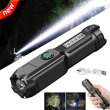 Super Bright Led Searchlight Portable Rechargeable Spotlight Handheld Flashlight