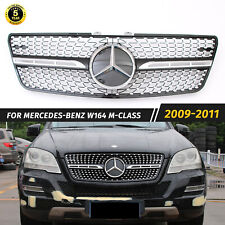 Diamond Style Grill For Mercedes W164 2009-2011 Ml350 Ml500 Ml550 Grille W Star