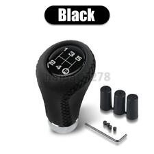 Leather 5 Speed Manual Shift Knob Gear Stick Shifter Lever Universal Aluminum Us